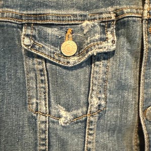 Hudson Jeans Womens Vintage Denim Jacket Size Small image 5