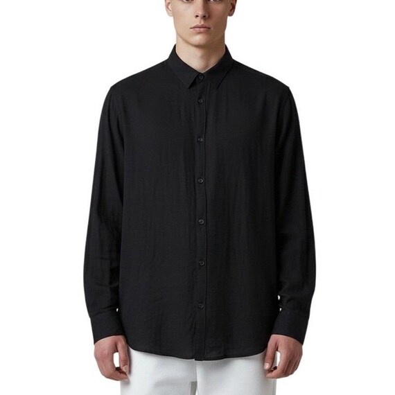 John Varvatos, John Varvatos Slub Knit Button Down Shirt