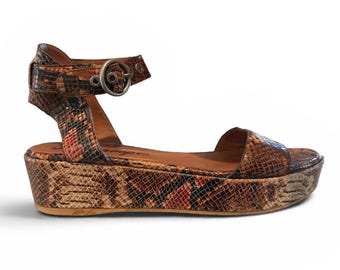 Free People Platform Wedge Sandals Size 39