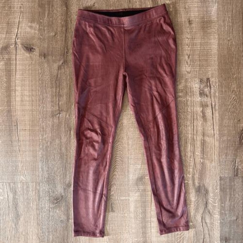 Free People Leggings Burgundy Size 27 image 3