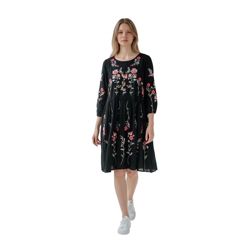 Maeve Anthropologie Embroidered Mini Dress Size Small image 1