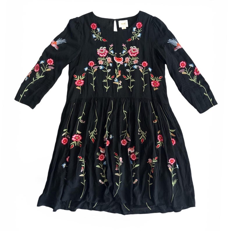 Maeve Anthropologie Embroidered Mini Dress Size Small image 2