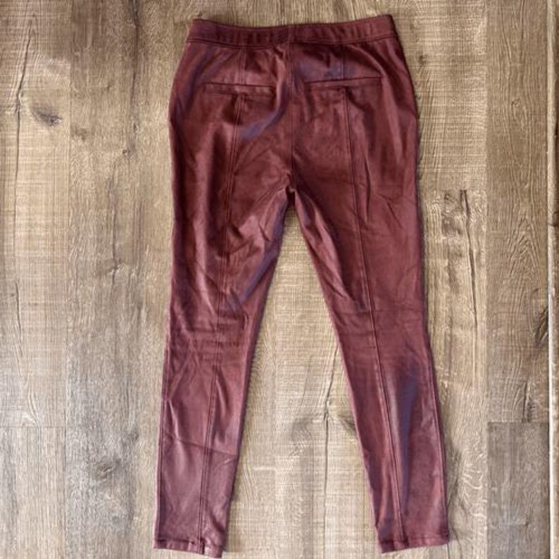 Free People Leggings Burgundy Size 27 image 9