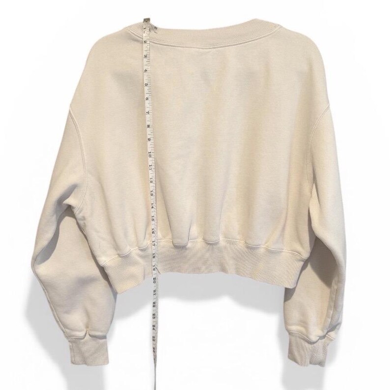 Nike Fleece Cropped Sweatshirt Size Medium immagine 3