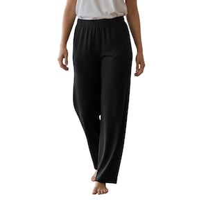 Eileen Fisher Straight Leg Elastic Waist Pants Size Medium