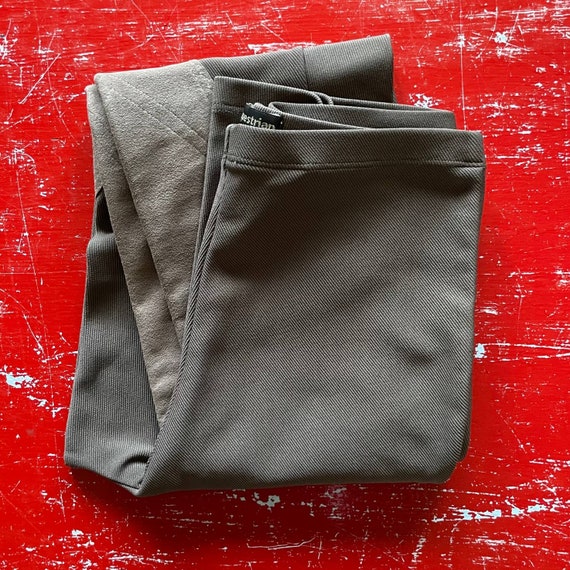 Khaki Equestrian Horse Riding Pants, Vintage Jockey Pants, Lace Up