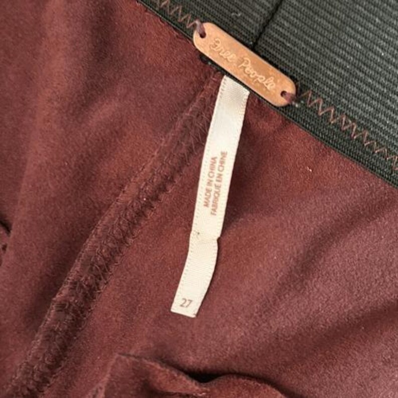 Free People Leggings Burgundy Size 27 image 5
