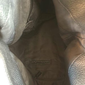 Rebecca Minkoff Black Leather Hobo Shoulder Bag Zipper Accents imagem 4