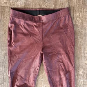 Free People Leggings Burgundy Size 27 image 4