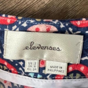 Elevenses Anthropologie Wide Leg Boho Pants Size 2 image 6