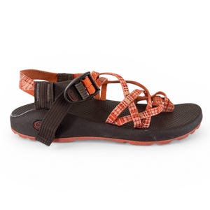 Chaco Men\'s Black Sandals with Tan and Red Straps Chaco Men main image 4