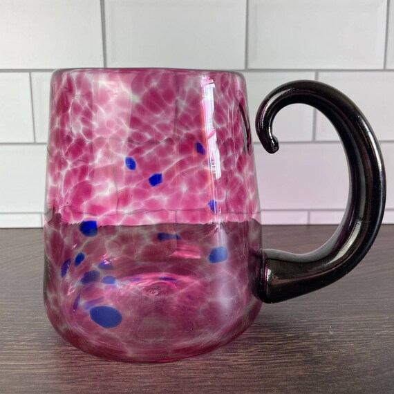 Blown Glass Coffee Mug Handmade Mug Etsy