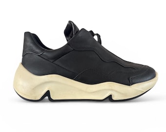 ECCO Chunky Zip Leather Sneakers Size 6-6.5