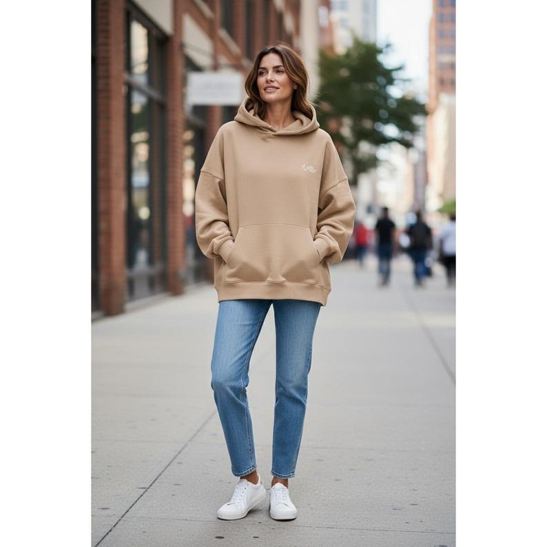 Civil Regime Womens Oversized Rose Hoodie NWT Bild 1