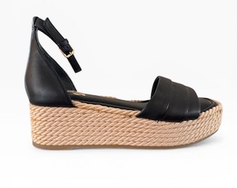 Sarto Platform Wedge Sandals Size 8.5