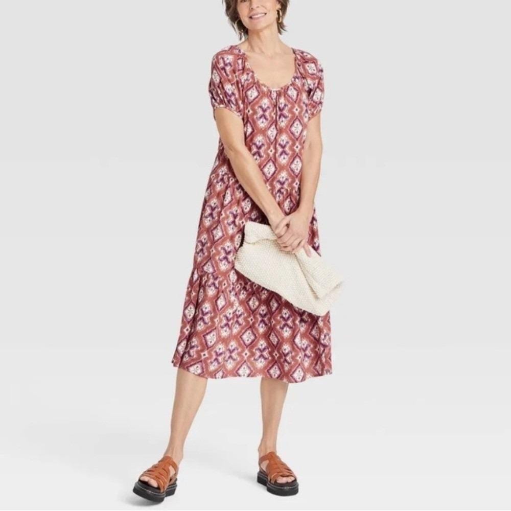 knee length dresses for ladies NWOT Knox Rose Floral Maxi (MEDIUM) – spellandsage main image 0