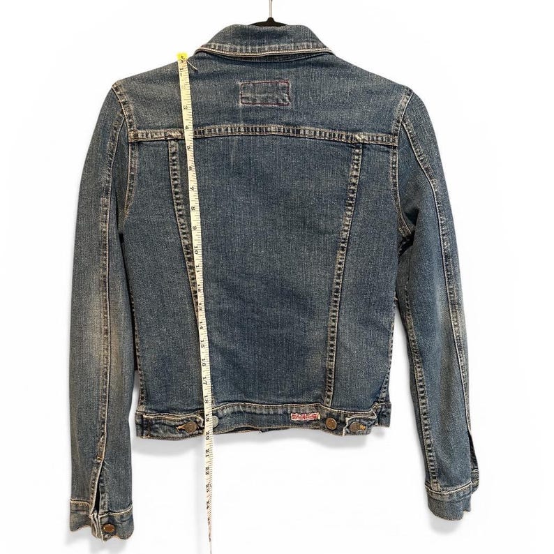 Hudson Jeans Womens Vintage Denim Jacket Size Small image 3