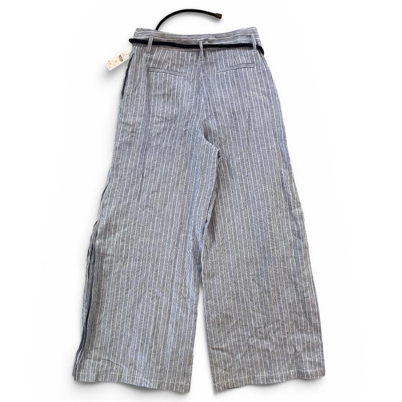 Pantalones de lino de pierna ancha Elevenses Anthropologie, talla 8, nuevos con etiquetas. imagen 3