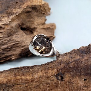 Handmade Sterling Silver Ring, Caring Hands Gemstone, Unisex Statement Jewelry