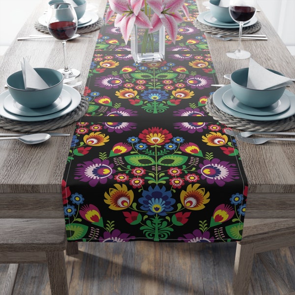 Table Runner (Cotton, Poly), Polish Folk