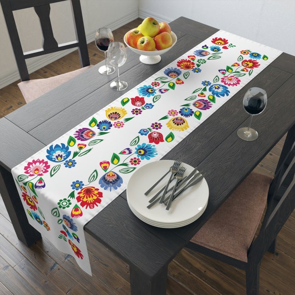 Polish Folk Art Table Runner (Cotton, Poly)