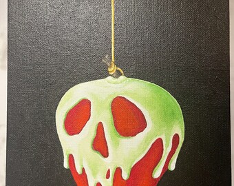 Eat the Poison Apple - Acrylic Painting Original 7x9