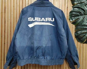 sunfaded Subaru Bomber Jacket Size L