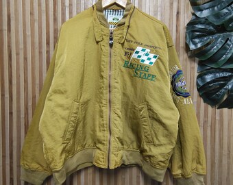 Vintage GPX - Europe License Formula 1 Class A Racing Staff Bomber Jacket Size L