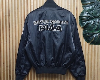 Vintage PIAA Motorsports Bomber Jacket Big Logo