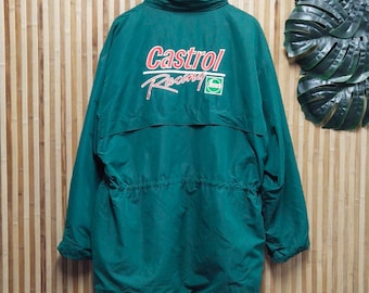 vintage castrol racing windbreaker made in england