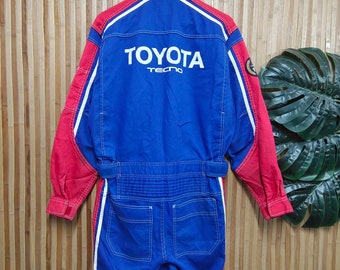 Vintage Toyota Techno Tokyo Toyopet Coverall Size LL