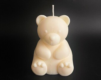 Teddy Bear Candle | Bear Candle | Handmade | Natural Soy Wax | Home Decor