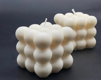 Bubble Cube Candle | Soy Candle | Handmade | Home Decor