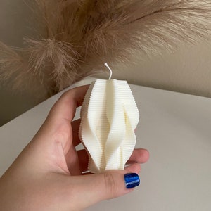 Geometric Pillar Candle