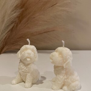 Puppy Candle Pair