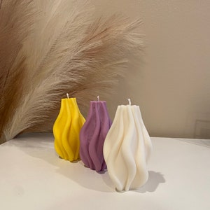 Carved Cylinder Pillar Candle