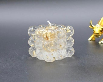 Gel Gold Bubble Candle | Handmade | Natural Soy Wax | Home DECOR