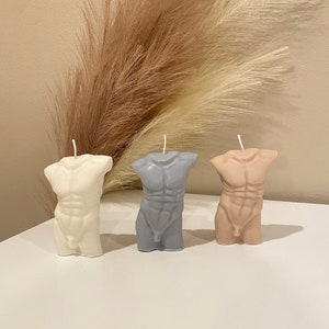 Male Torso Candle