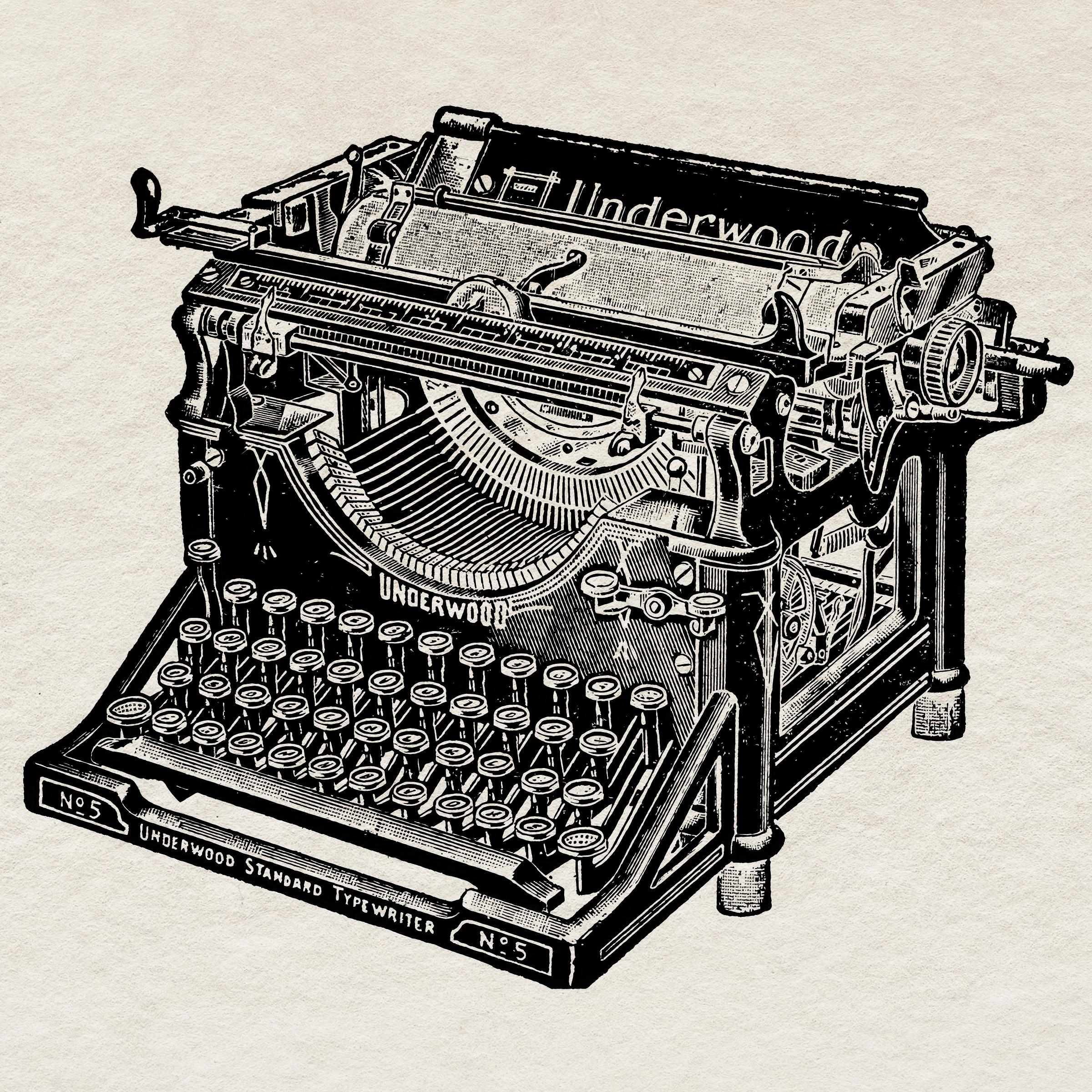 Underwood typewriter - Etsy 日本