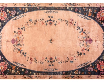 13x21 Rare Oversized Walter Nichols Antique Art Deco Chinese Rug Chinese Walter Nichols Rug Large Antique Chinese Rug 388cm x 640cm