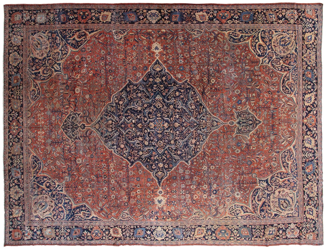 Large Antique Rug 13x17 Huge Antique Rug Large Antique Rug Handmade Rug Rust Handmade ...