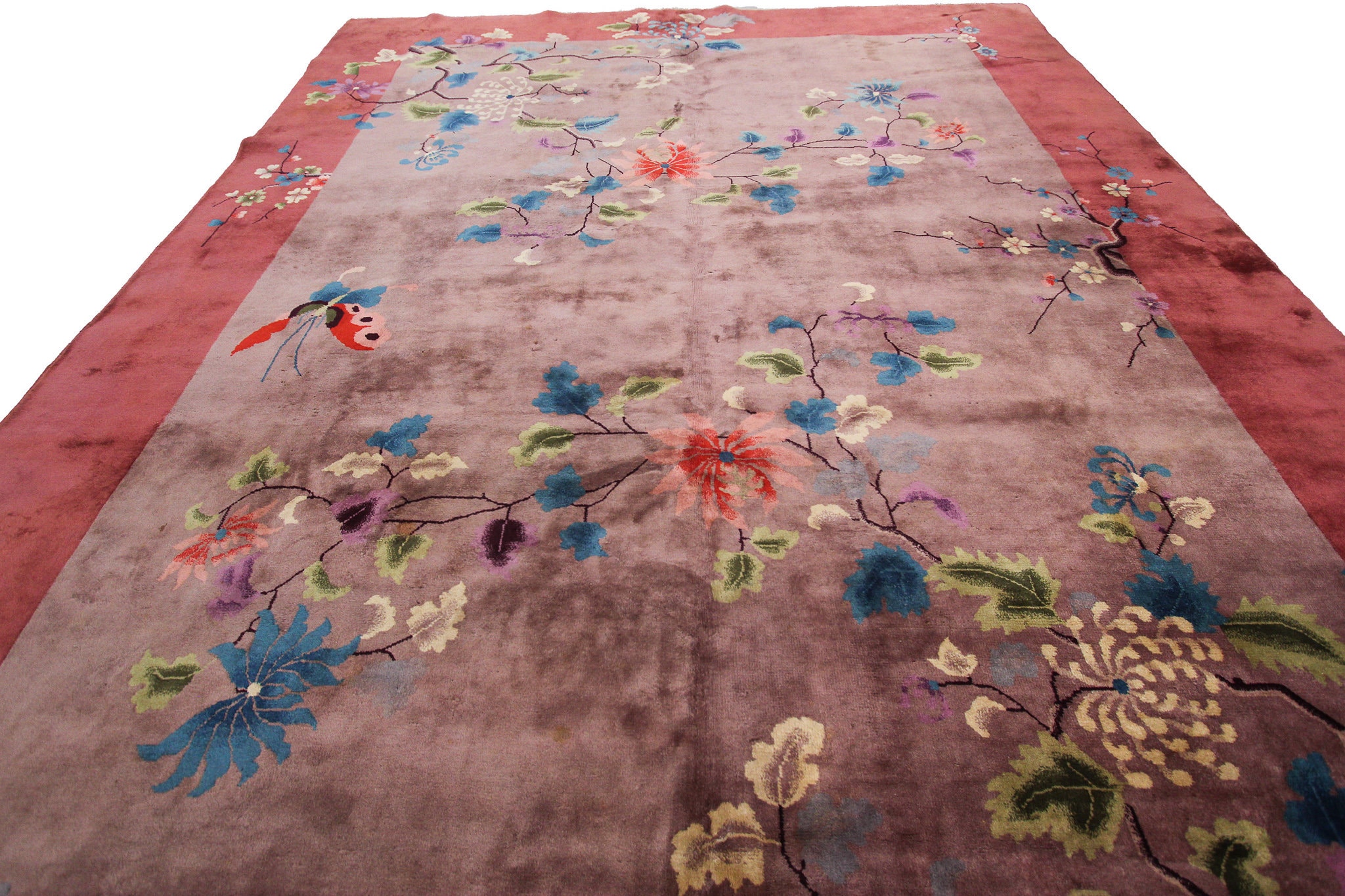 9x12 Antique Art Deco Rug Tree of Life Chinese Rug 9x12 Chinese Walter ...