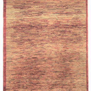 Vintage Magnificent Modern Rug Handmade Boho Area 5x6 Beige Rug Rectangle Shape Rug Living Room Rug Circa 1980
