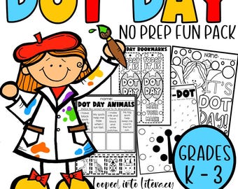 International Dot Day Games Fun coloring pages word search fun facts jokes maze dot-to-dot and more!