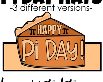 PI Day 3-14-24 hats crowns no prep CRAFT easy 3 versions! Happy Pi Day!