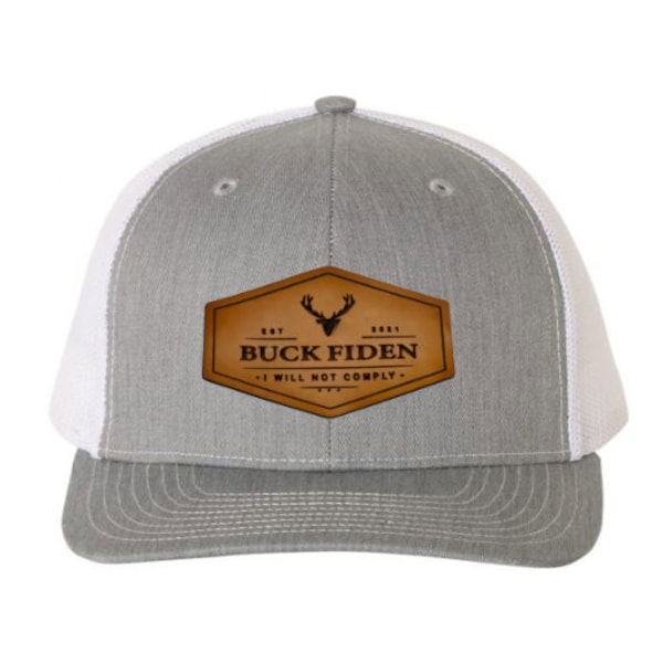 BUCK FIDEN Leather Patch Hat