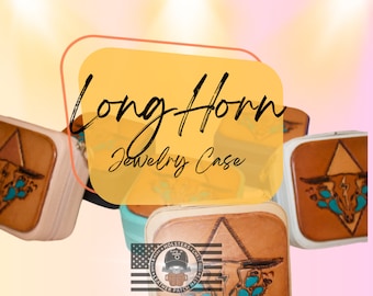 LONG HORN Travel Jewelry Case