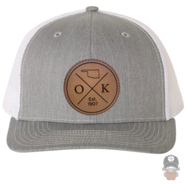Oklahoma Leather Patch Hat