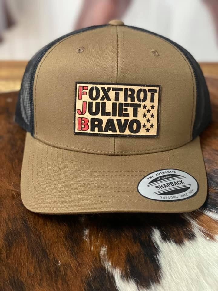 FJB Leather Patch Hat - Etsy