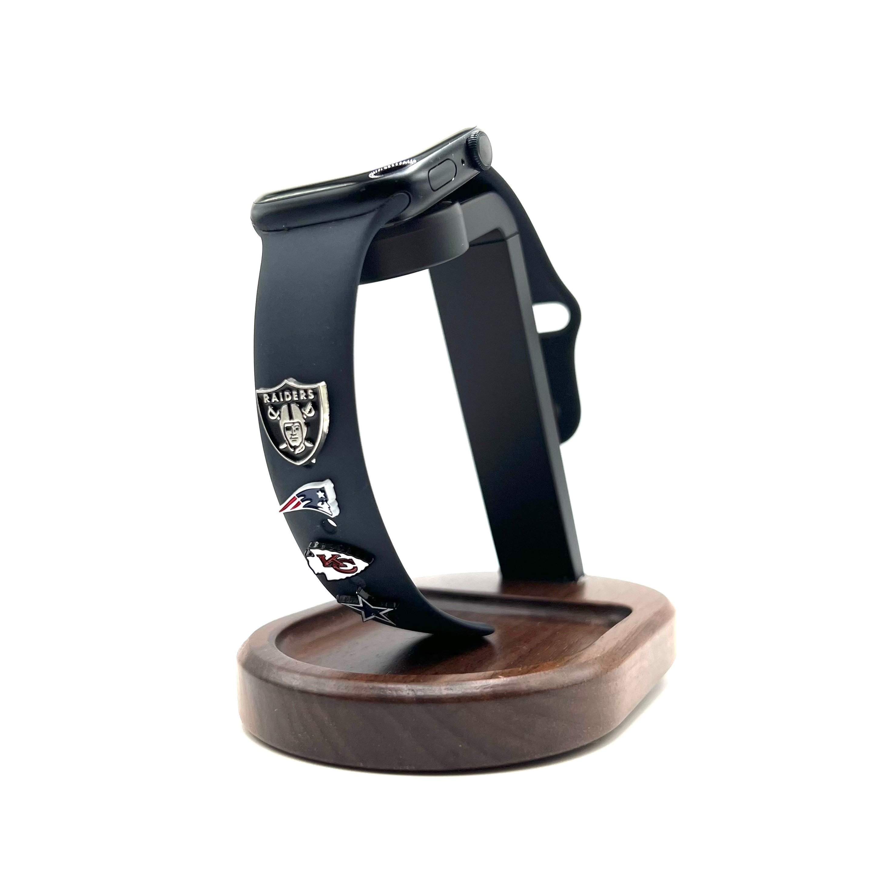 Game Time Las Vegas Raiders Engraved Apple Watch Band Black / 38/40/41mm